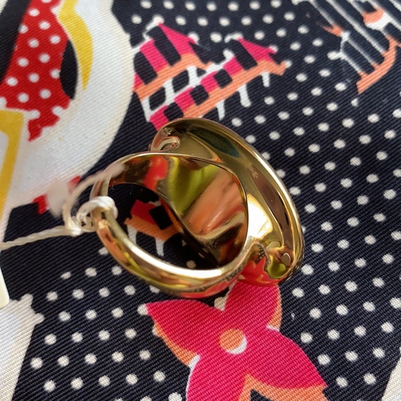 Calvin Klein Gold Tone Faceted Ring Size 8 NWT - Picture 7 of 10